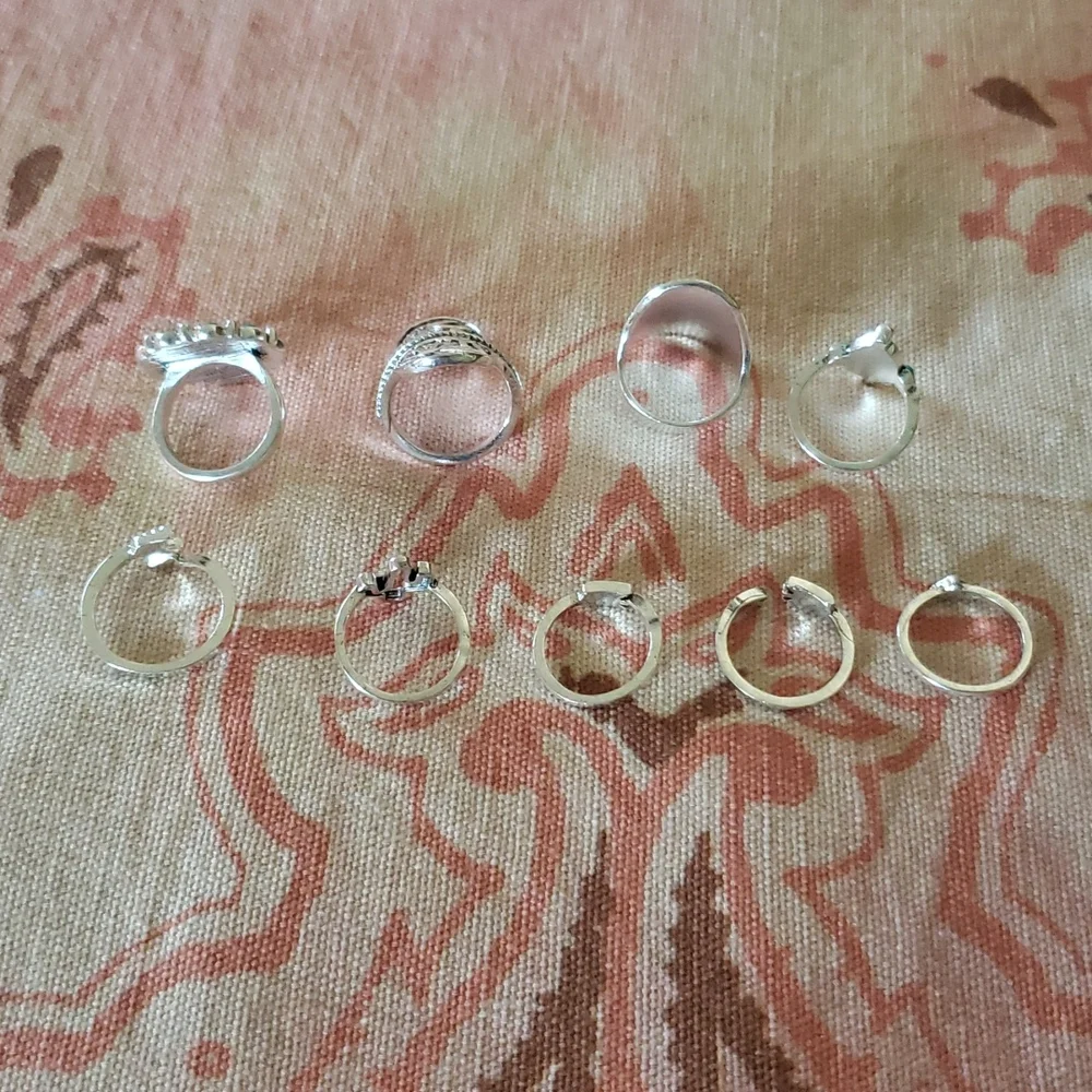 9 Southwestern Rings. Cowgirl Rodeo Cowboy Country Western Arrow Cactus - Picture 8 of 11